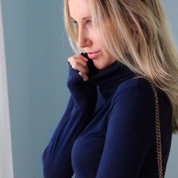 Brooklyn Softest Navy Turtleneck - Picture 2 of 5